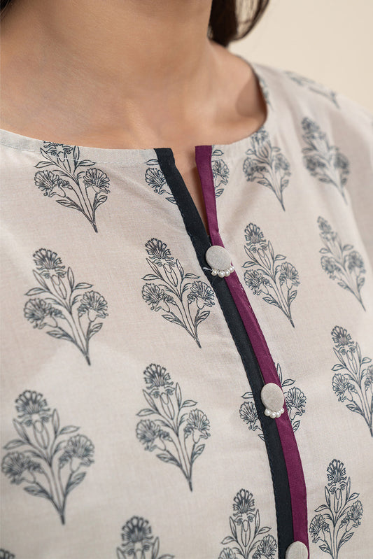 3 PIECE PRINTED LAWN SUIT-WHIMSICAL FLORET SUIT