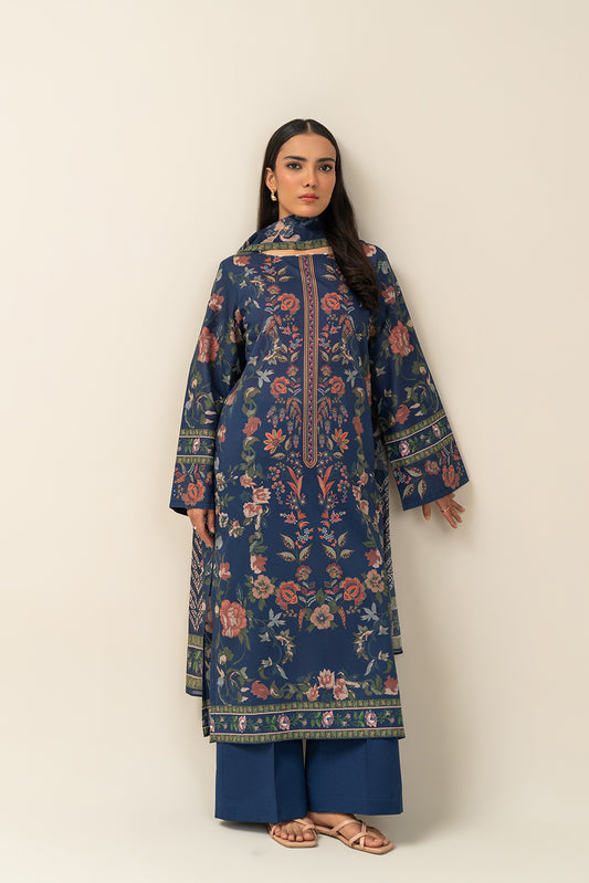 3 PIECE PRINTED LAWN SUIT-NIGHT EDEN (UNSTITCHED)