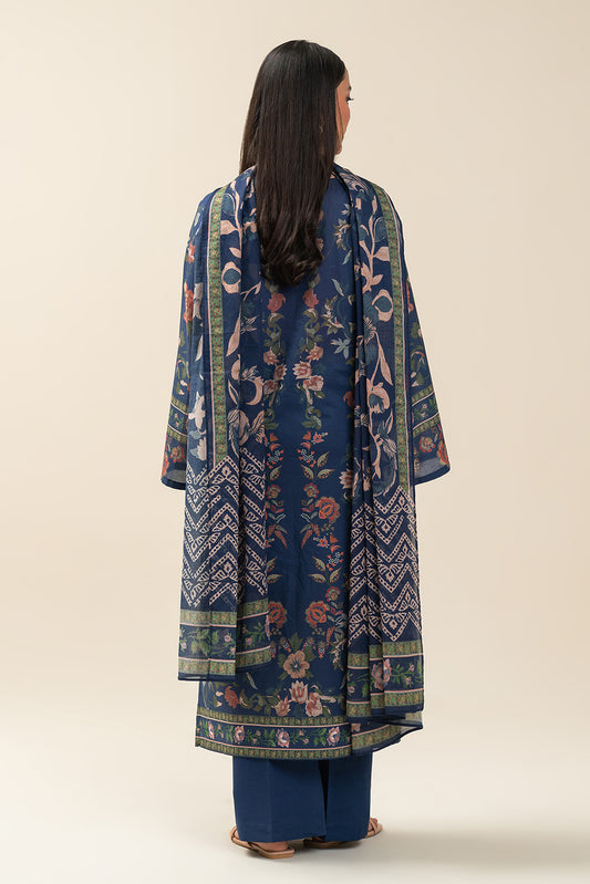 3 PIECE PRINTED LAWN SUIT-NIGHT EDEN (UNSTITCHED)