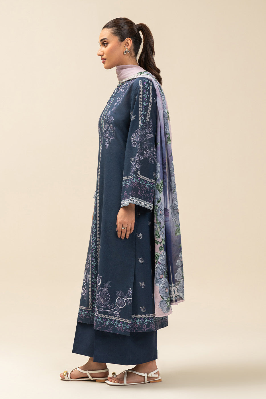 3 PIECE PRINTED LAWN SUIT-AEGEAN DREAM (UNSTITCHED)