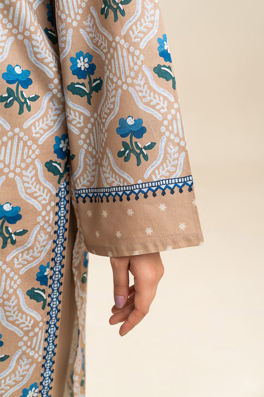 3 PIECE PRINTED LAWN SUIT-AMBER PATIO (UNSTITCHED)