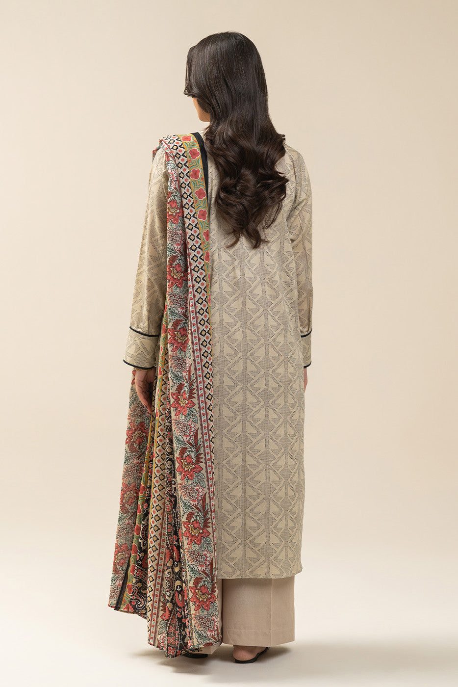 3 PIECE PRINTED LAWN SUIT-LUNAR GRACE (UNSTITCHED)