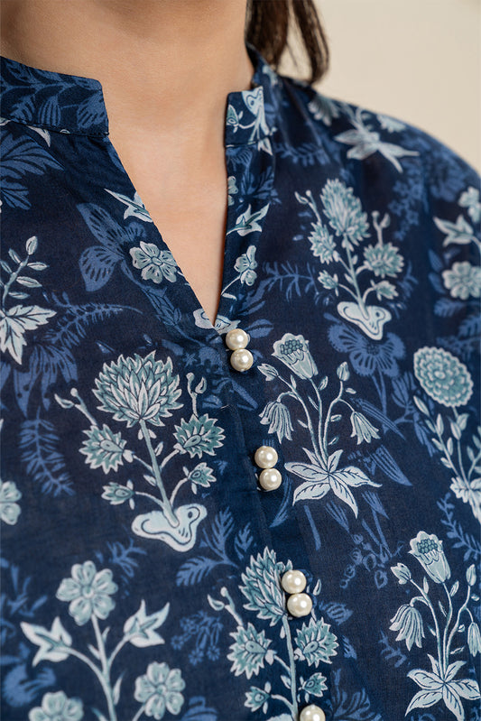 3 PIECE PRINTED LAWN SUIT-MAJESTIC MIDNIGHT (UNSTITCHED)