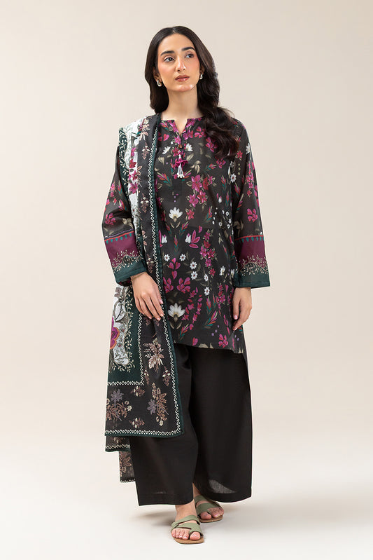 3 PIECE PRINTED LAWN SUIT (PRET)