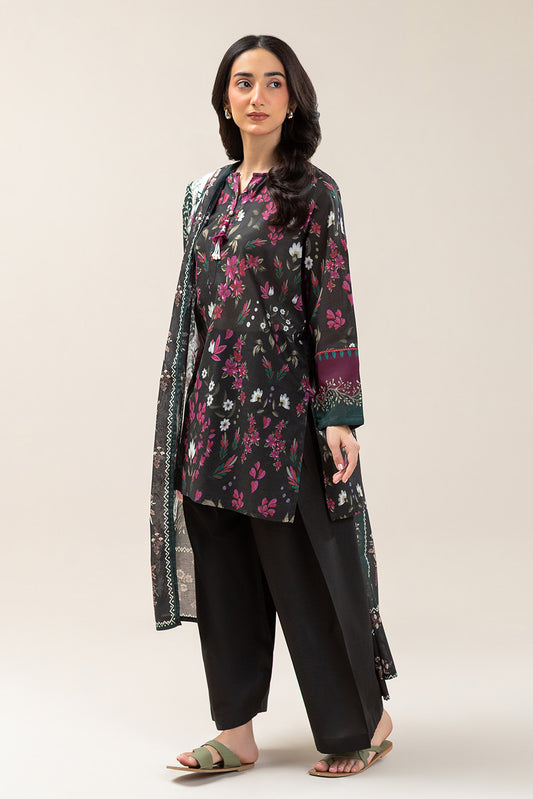 3 PIECE PRINTED LAWN SUIT (PRET)