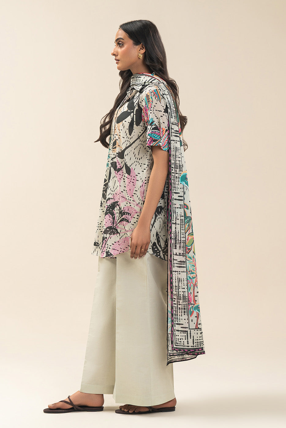3 PIECE PRINTED LAWN SUIT-BOTANICAL HAZE (UNSTITCHED)