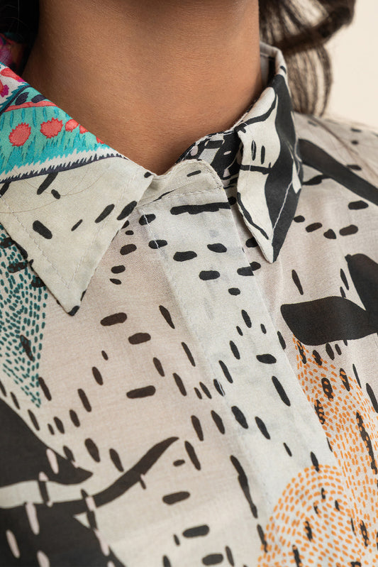 3 PIECE PRINTED LAWN SUIT-BOTANICAL HAZE (UNSTITCHED)