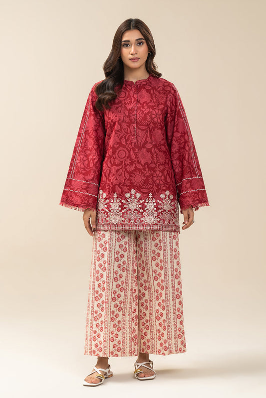 2 PIECE EMBROIDERED LAWN SUIT-CRIMSON CHARM SUIT (UNSTITCHED)