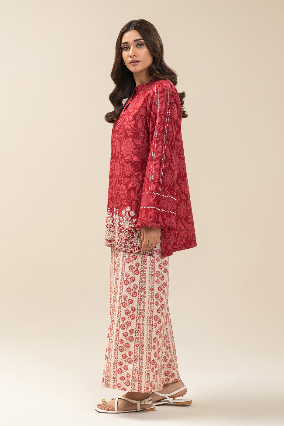 2 PIECE EMBROIDERED LAWN SUIT-CRIMSON CHARM SUIT