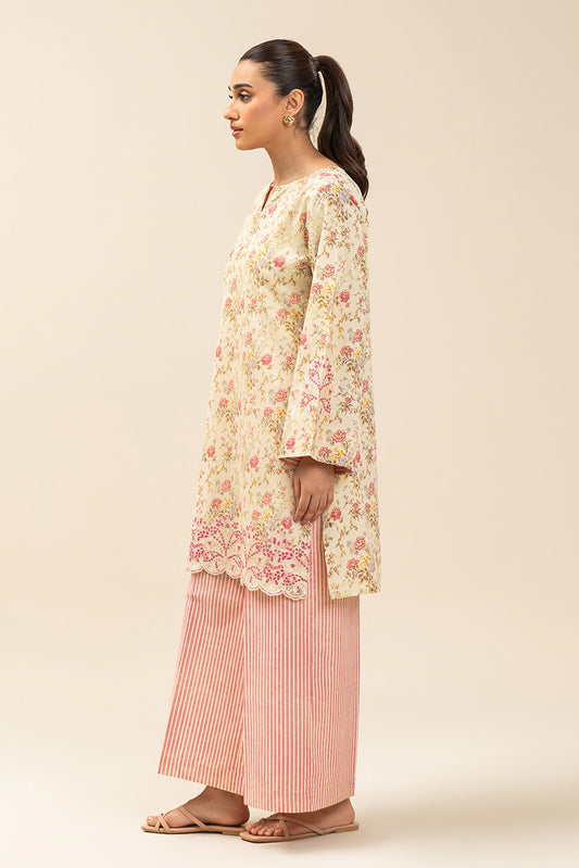 2 PIECE EMBROIDERED LAWN SUIT-FLORAL SORBET (UNSTITCHED)