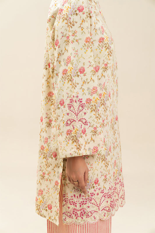 2 PIECE EMBROIDERED LAWN SUIT-FLORAL SORBET (UNSTITCHED)