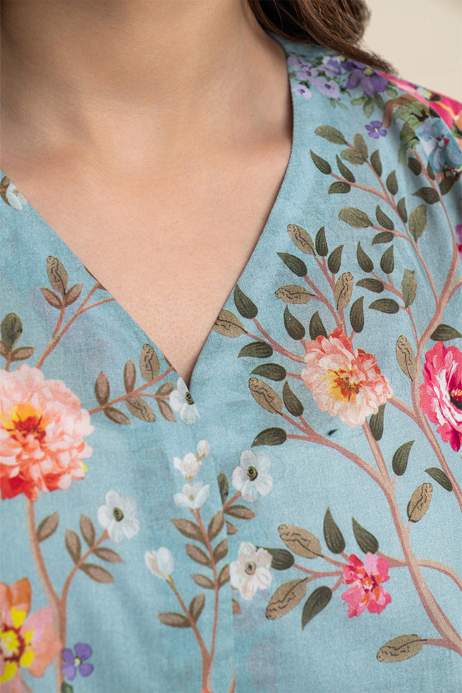 2 PIECE PRINTED LAWN SUIT-FLORA DREAM SUIT