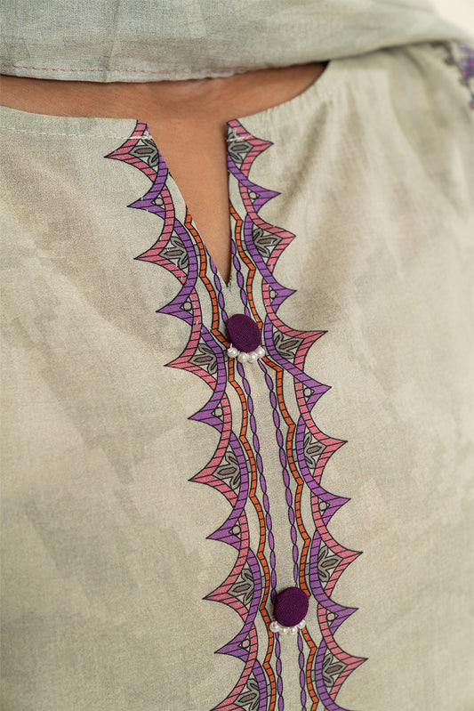 3 PIECE EMBROIDERED LAWN SUIT-FLORET GEM (UNSTITCHED)