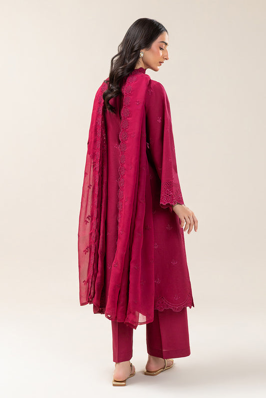 3 PIECE EMBROIDERED LAWN SUIT (LUXURY PRET)