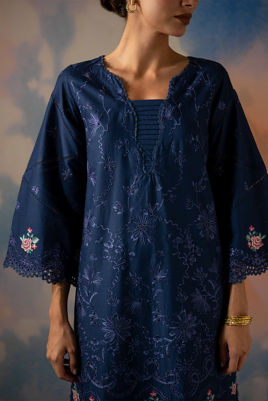 3 PIECE EMBROIDERED LAWN SUIT-COSMIC SAPPHIRE (UNSTITCHED)