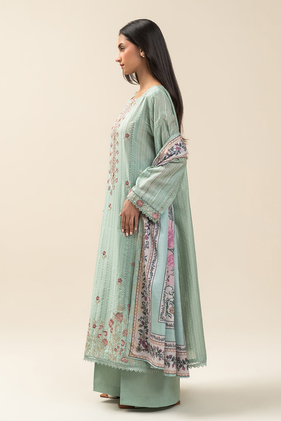 3 PIECE EMBROIDERED JACQUARD  LAWN SUIT-DEW WHISPER (UNSTITCHED)