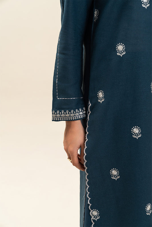 1 PIECE EMBROIDERED  TEXTURED LAWN SUIT-ETHEREAL BLUE (UNSTITCHED)