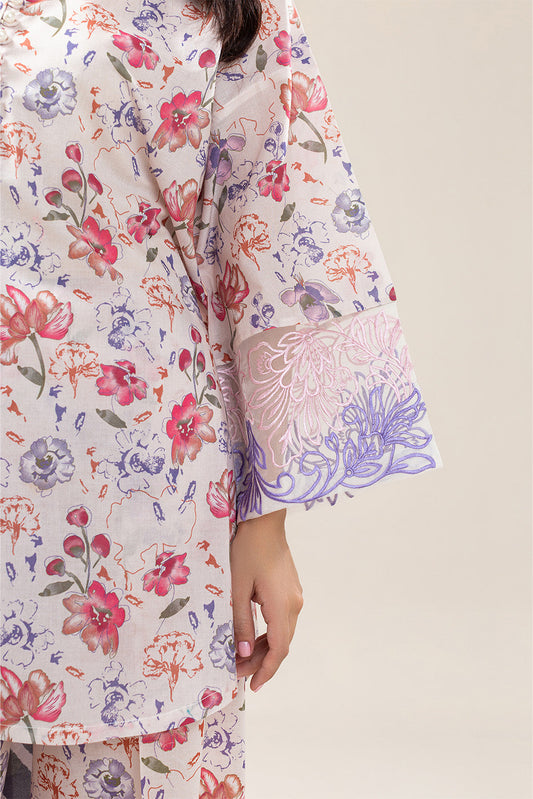3 PIECE EMBROIDERED LAWN SUIT (PRET)
