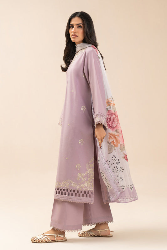 2 PIECE EMBROIDERED LAWN SUIT-LAVENDER BLOSSOM (UNSTITCHED)