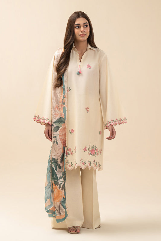2 PIECE EMBROIDERED LAWN SUIT-SPRING SAGE (UNSTITCHED)