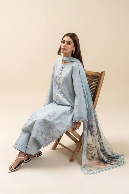 2 PIECE EMBROIDERED LAWN SUIT-MORNING DEW (UNSTITCHED)