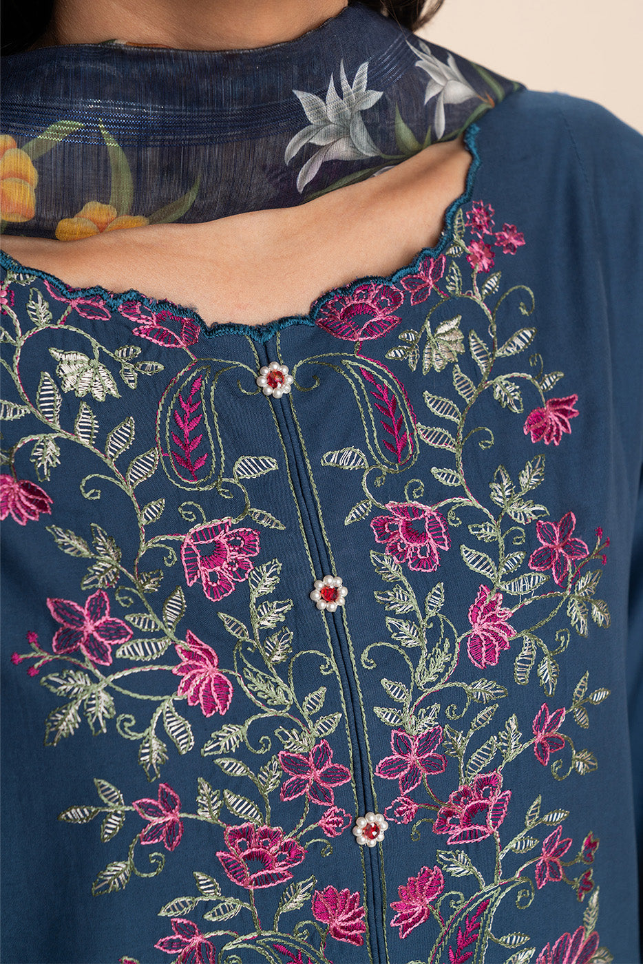 3 PIECE EMBROIDERED LAWN SUIT-ENCHANTED (UNSTITCHED)