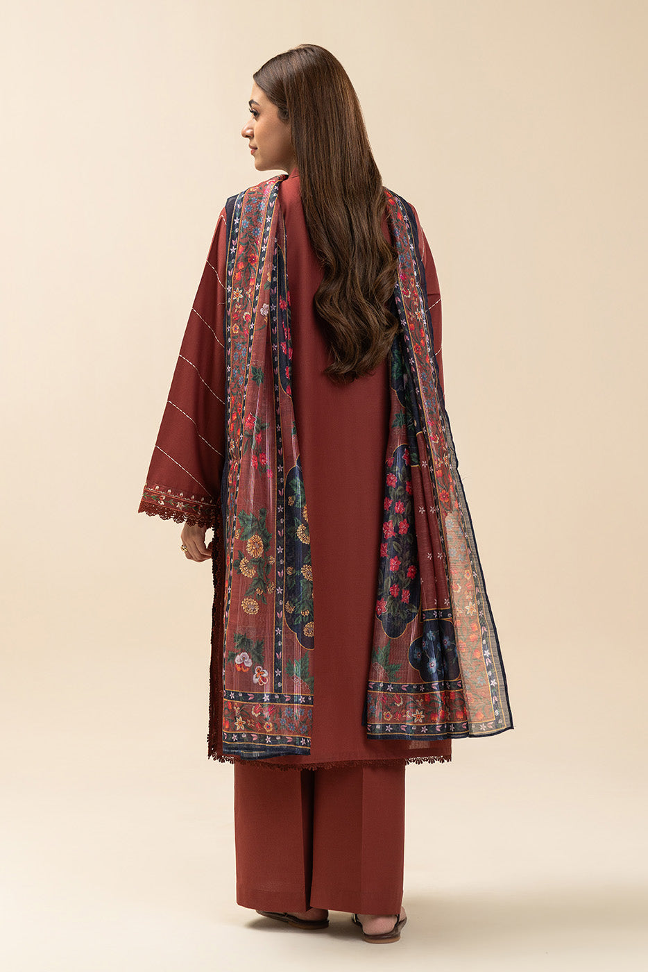 3 PIECE EMBROIDERED LAWN SUIT-MYSTIC WOOD (UNSTITCHED)