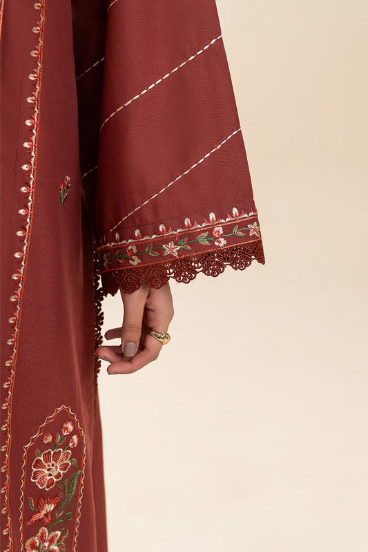 3 PIECE EMBROIDERED LAWN SUIT-MYSTIC WOOD (UNSTITCHED)