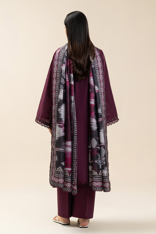 3 PIECE EMBROIDERED LAWN SUIT-TRIBAL CODE (UNSTITCHED)
