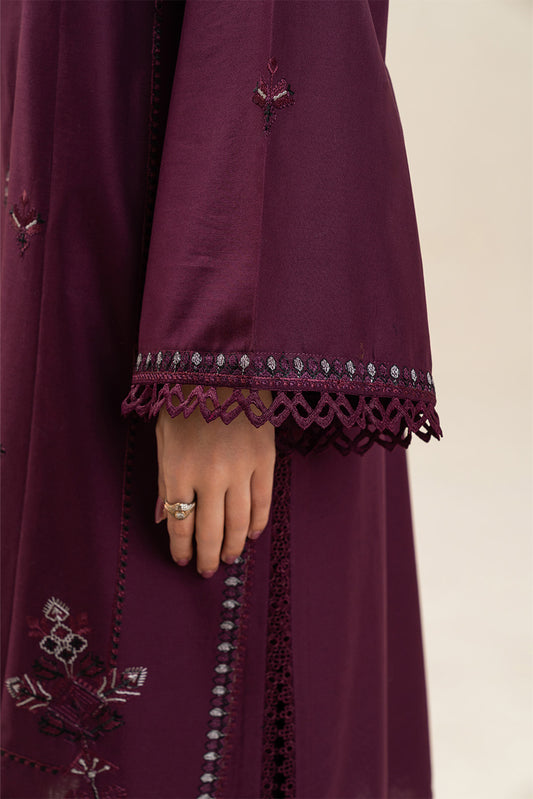 3 PIECE EMBROIDERED LAWN SUIT-TRIBAL CODE (UNSTITCHED)