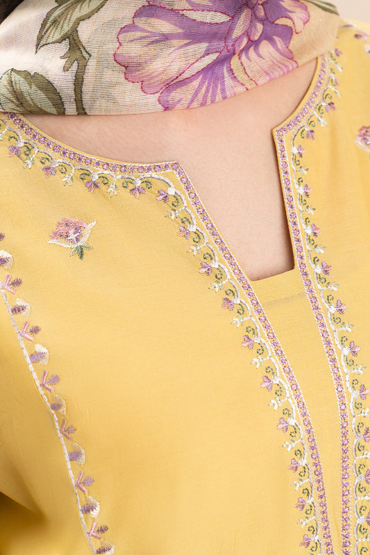 3 PIECE EMBROIDERED LAWN SUIT-SPRING MIST (UNSTITCHED)