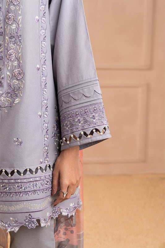 3 PIECE EMBROIDERED LAWN SUIT-ARCTIC SERENITY (UNSTITCHED)