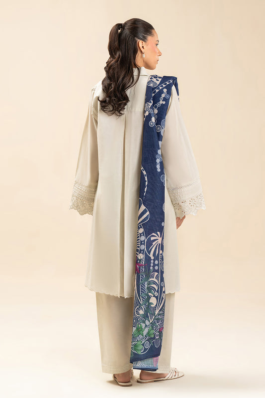 3 PIECE EMBROIDERED LAWN SUIT-FLEUR CHARM (UNSTITCHED)