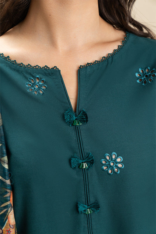 3 PIECE EMBROIDERED LAWN SUIT-PINE GROVE (UNSTITCHED)