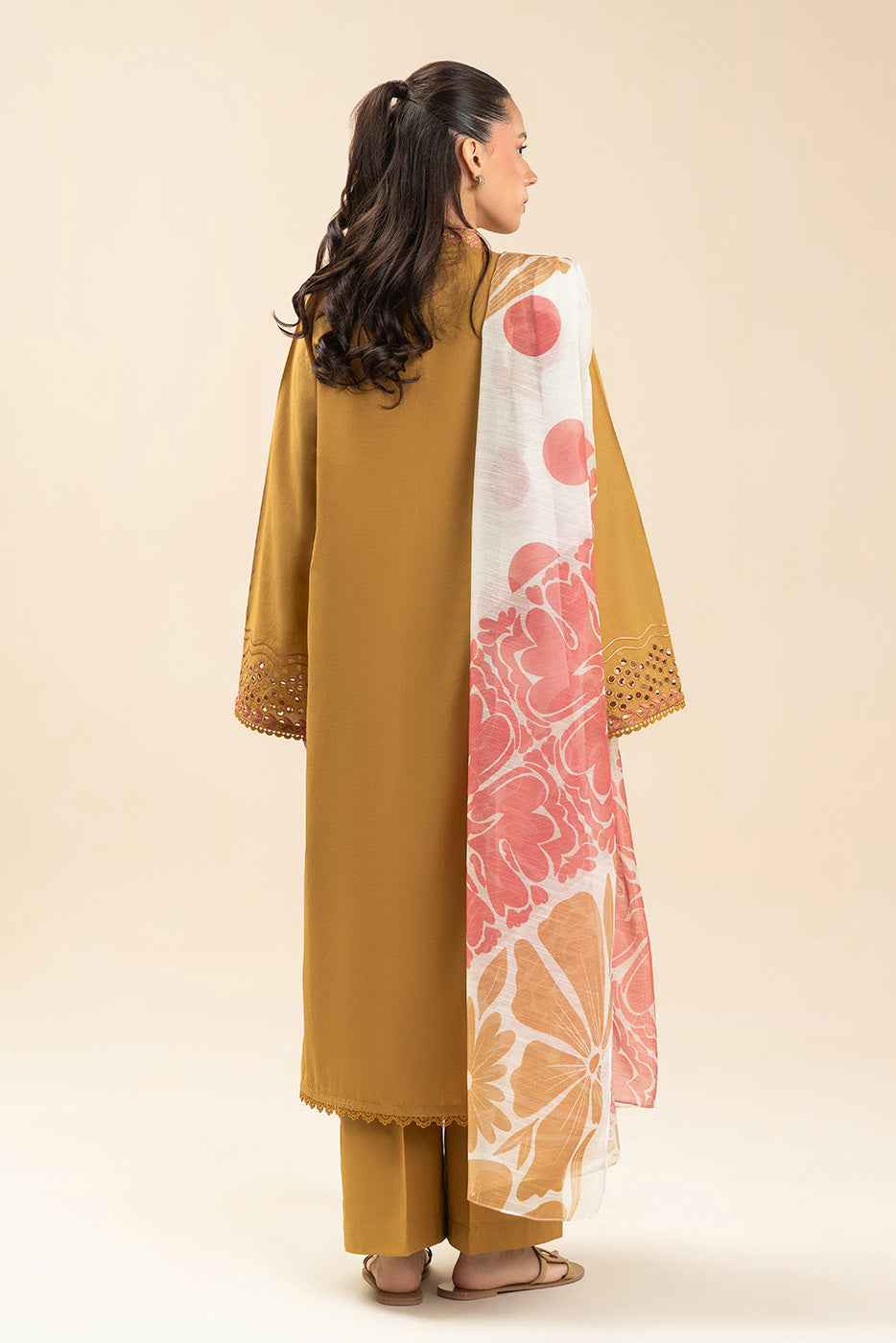 3 PIECE EMBROIDERED LAWN SUIT-SOLAR WHIMSY (UNSTITCHED)