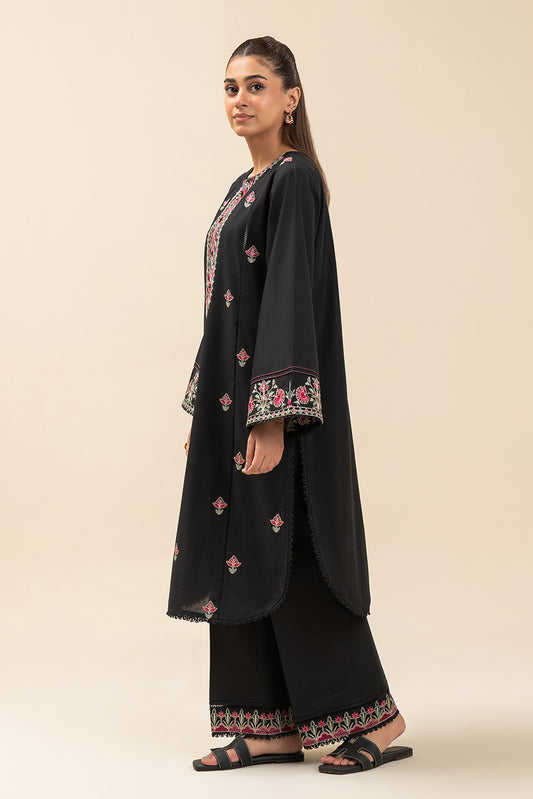 2 PIECE EMBROIDERED LAWN SUIT-TRIBE NOIR (UNSTITCHED)