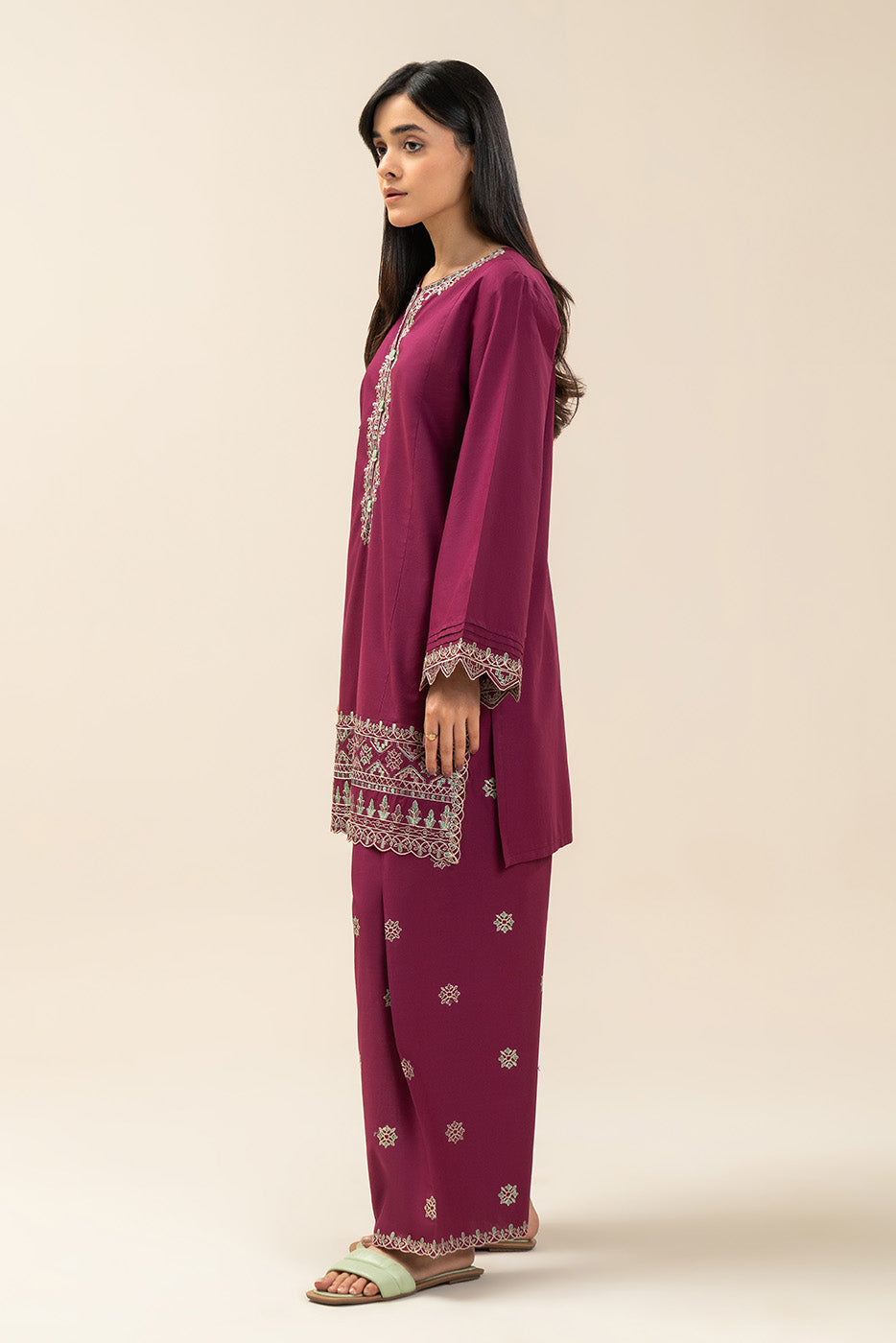 2 PIECE EMBROIDERED LAWN SUIT-FOLKLORE (UNSTITCHED)