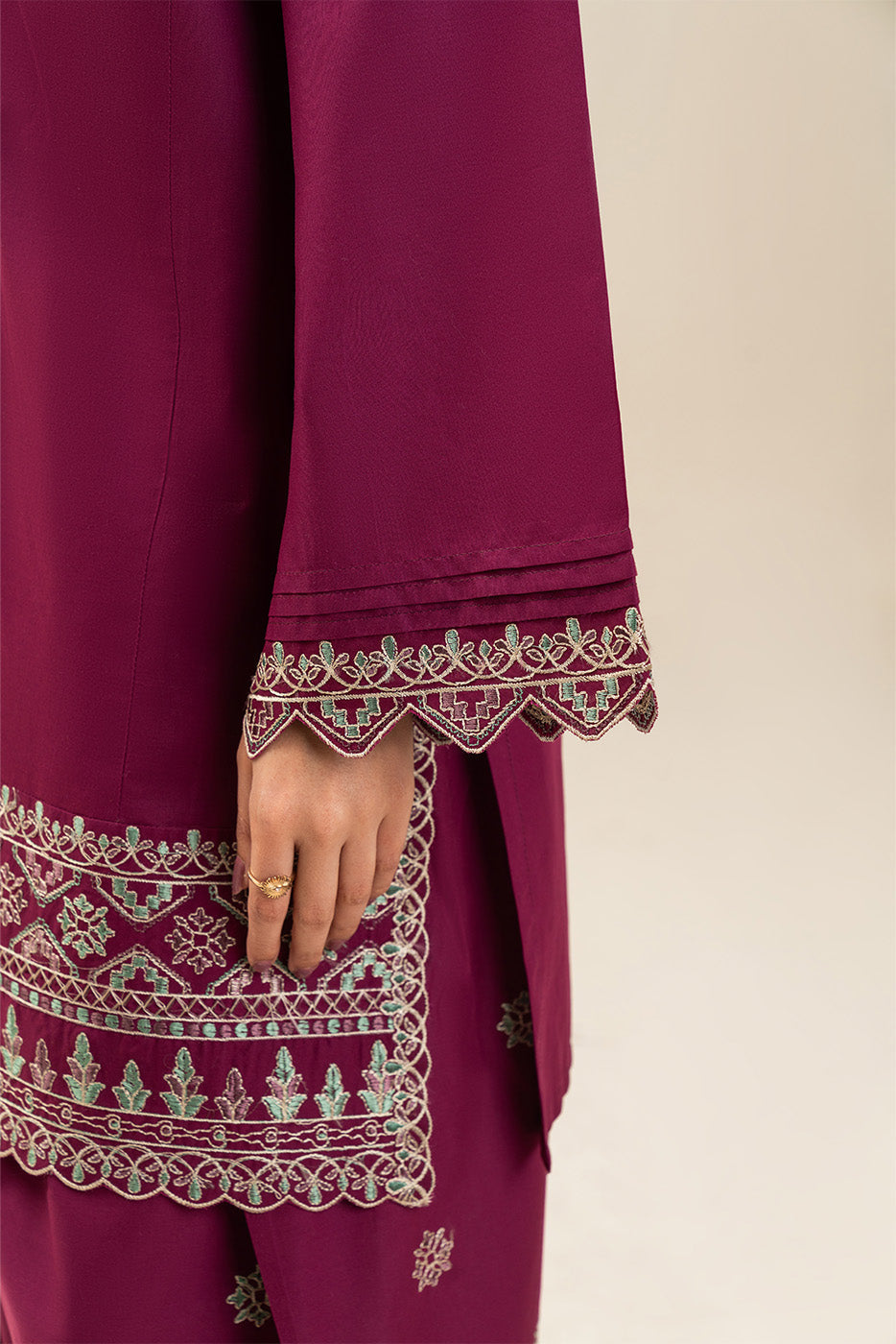 2 PIECE EMBROIDERED LAWN SUIT-FOLKLORE (UNSTITCHED)