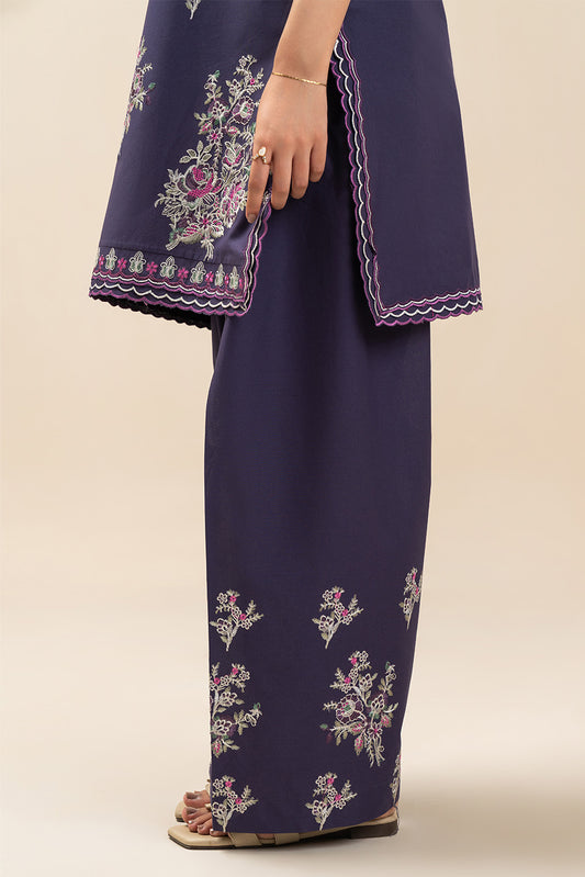 2 PIECE EMBROIDERED LAWN SUIT-ROYAL AMETHYST (UNSTITCHED)
