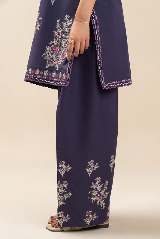 2 PIECE EMBROIDERED LAWN SUIT-ROYAL AMETHYST (UNSTITCHED)