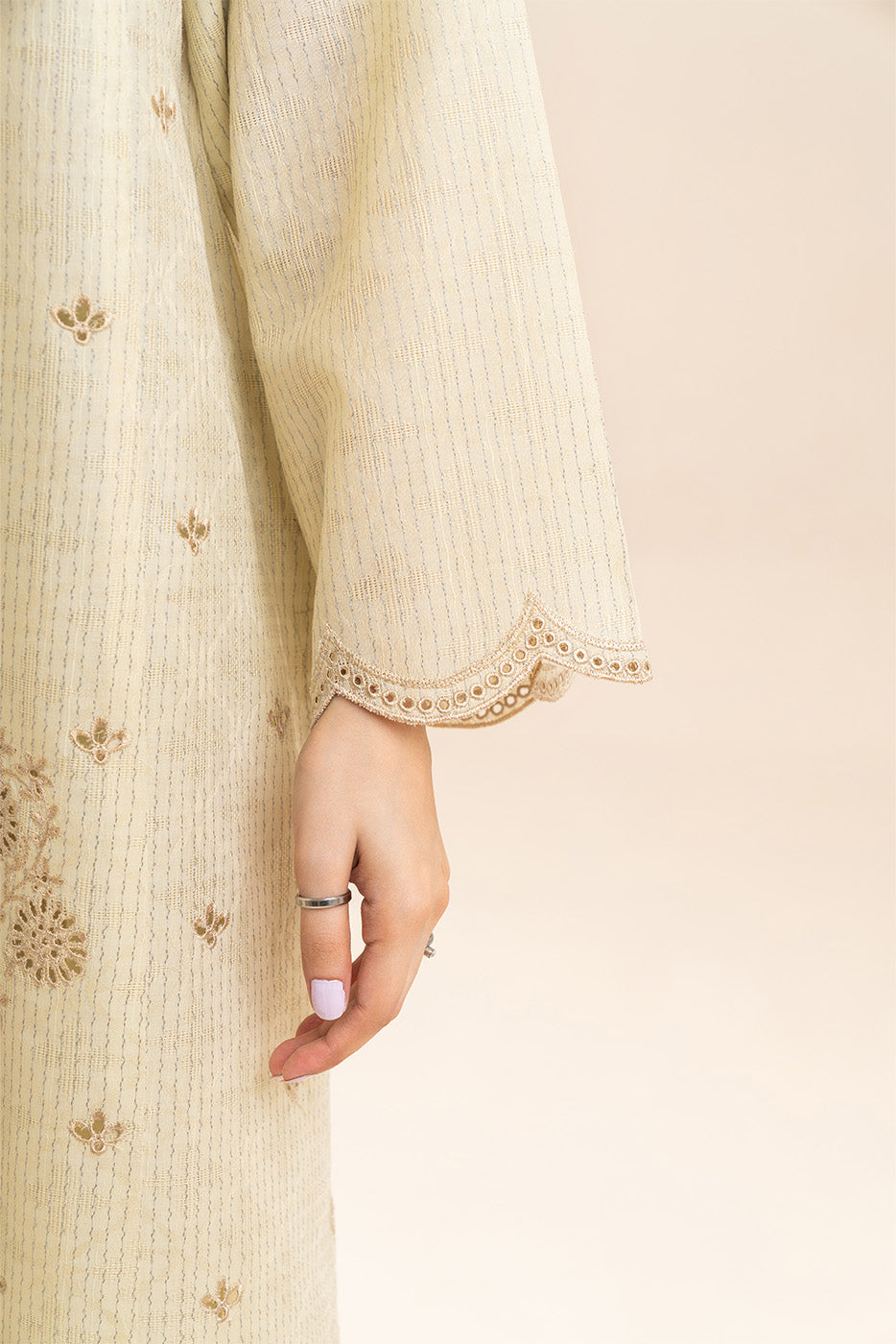 2 PIECE EMBROIDERED TEXTURED LAWN SUIT-PETAL WHISPER (UNSTITCHED)