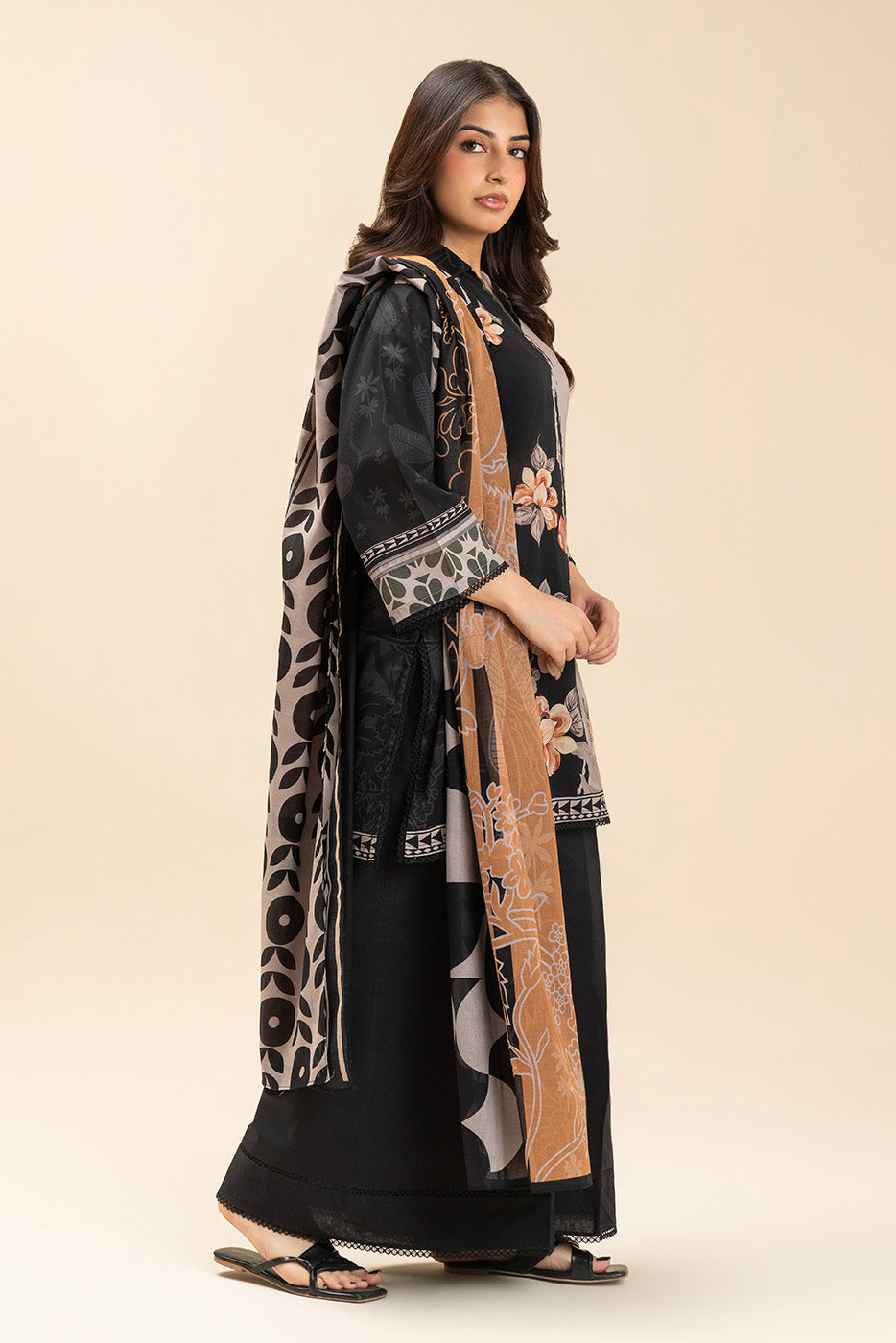 3 PIECE PRINTED LAWN SUIT-AXIS BLOOM (UNSTITCHED)