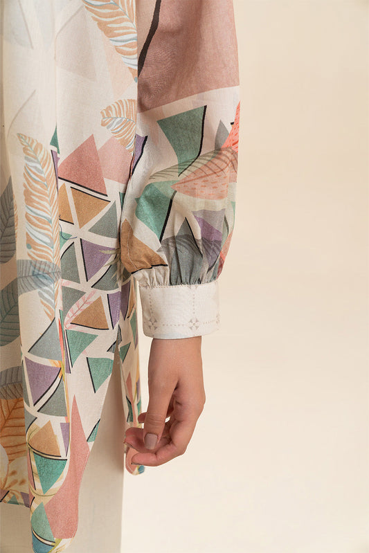 3 PIECE PRINTED LAWN SUIT-MUTED HARMONY (UNSTITCHED)