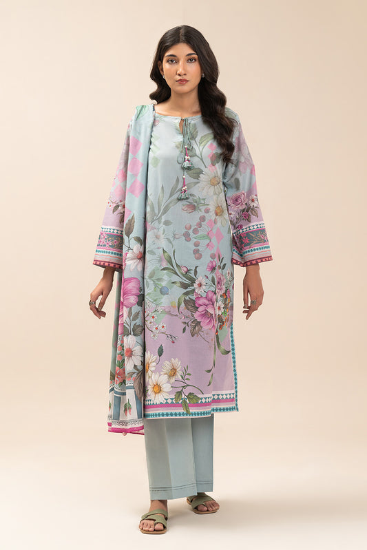3 PIECE PRINT LAWN SUIT-FLORINA BREEZE (UNSTITCHED)