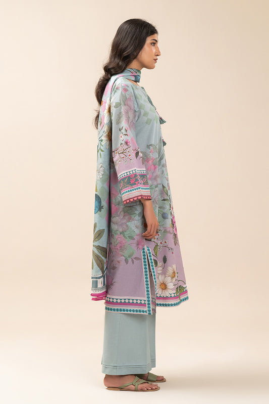 3 PIECE PRINT LAWN SUIT-FLORINA BREEZE (UNSTITCHED)