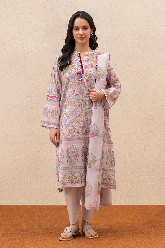 3 PIECE PRINTED LAWN SUIT (PRET)