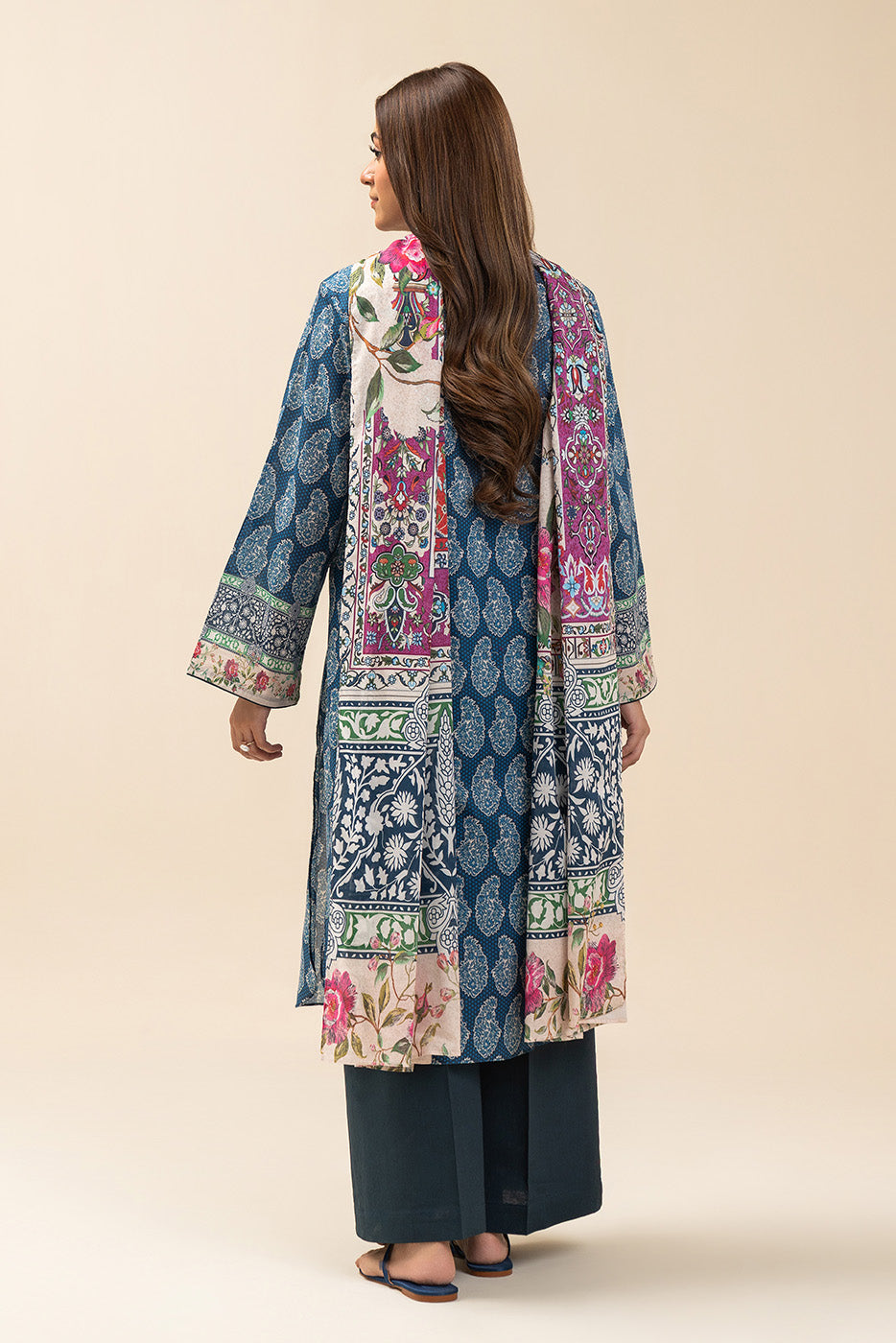 3 PIECE PRINTED LAWN SUIT-HERITAGE HAZE (UNSTITCHED)