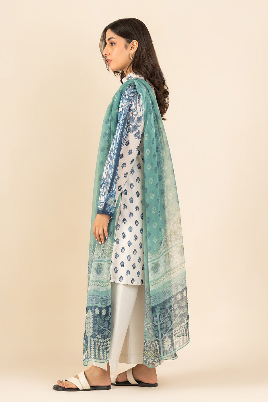 3 PIECE PRINTED LAWN SUIT-ETHEREAL BEAUTY ( UNSTITCHED )