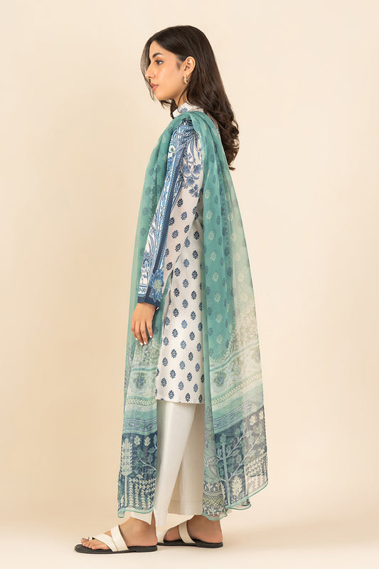 3 PIECE PRINTED LAWN SUIT-ETHEREAL BEAUTY ( UNSTITCHED )