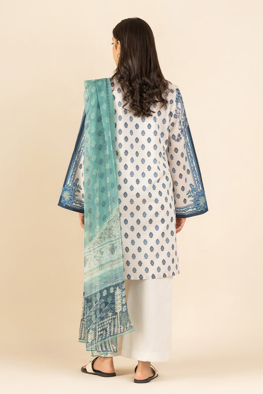 3 PIECE PRINTED LAWN SUIT-ETHEREAL BEAUTY ( UNSTITCHED )